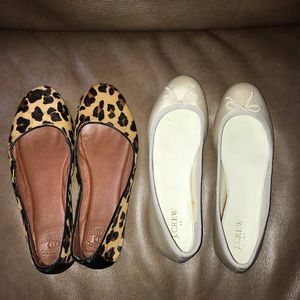 ***2 for $ 10***2pairs of flats. J crew and lucky.